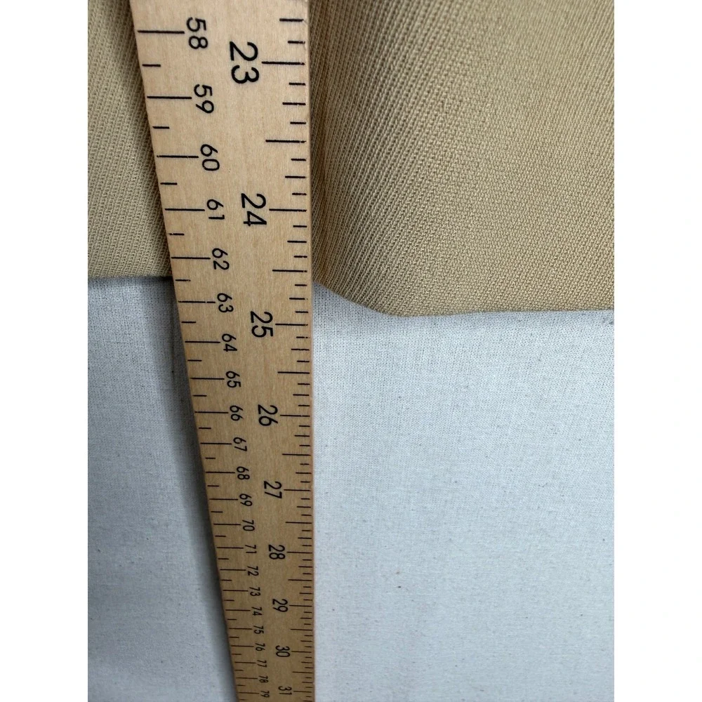 New Linda Allard Ellen Tracy Women's Pencil Skirt 100%‎ Wool Beige Size 14_7